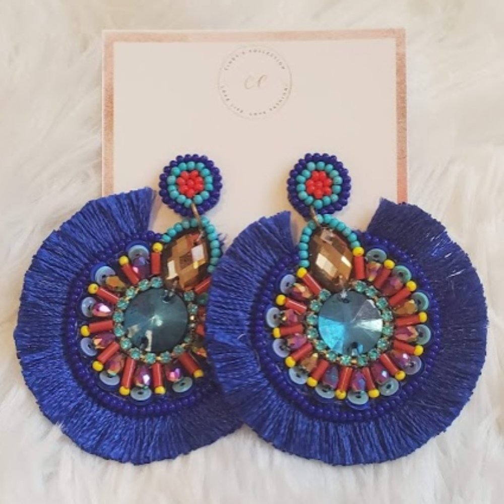 Handmade Blue Earrings